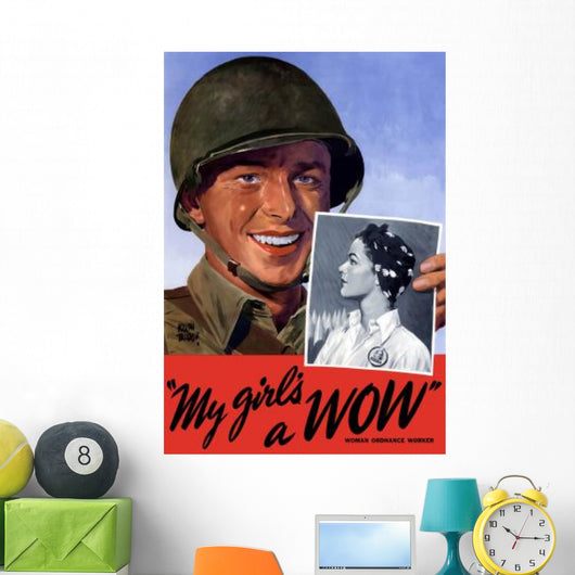 Digitally Restored War Propaganda Wall Decal Design 72