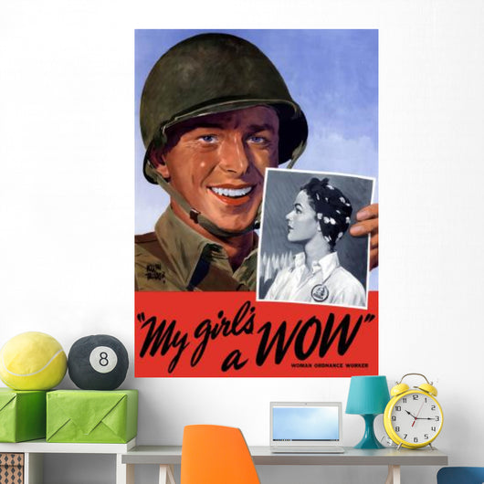 Digitally Restored War Propaganda Wall Decal Design 72