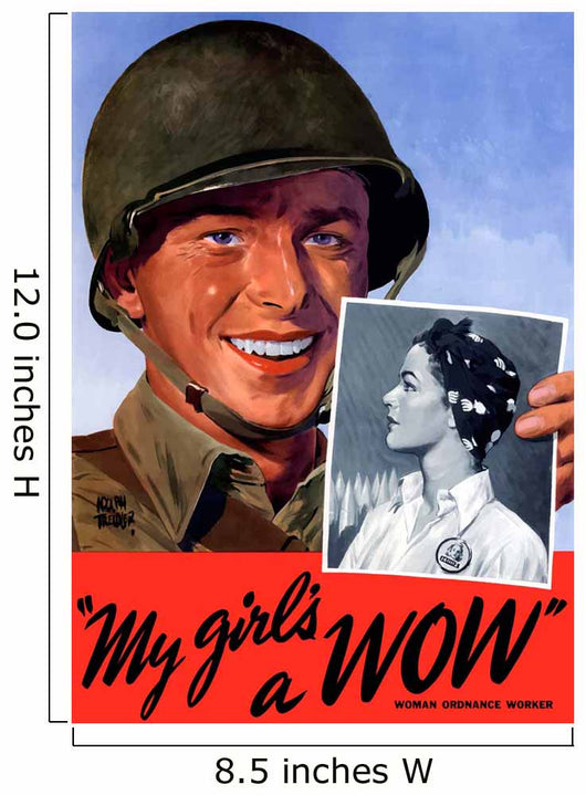 Digitally Restored War Propaganda Wall Decal Design 72