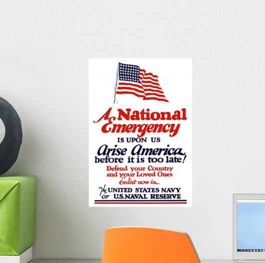 Digitally Restored War Propaganda Wall Decal Design 71