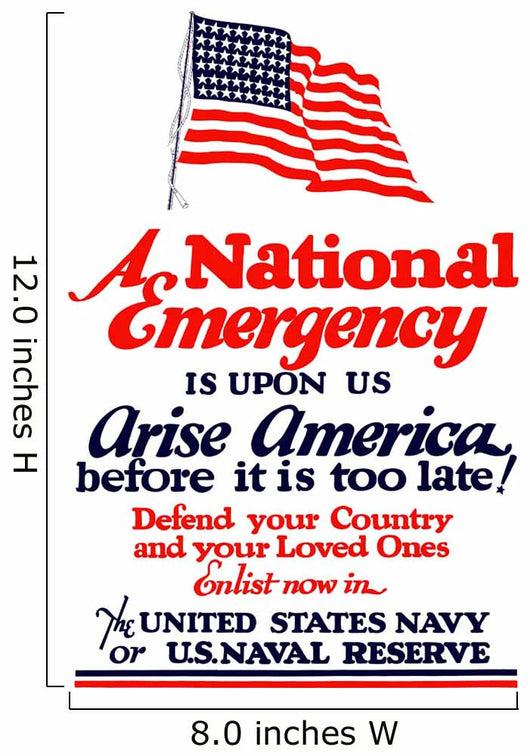 Digitally Restored War Propaganda Wall Decal Design 71