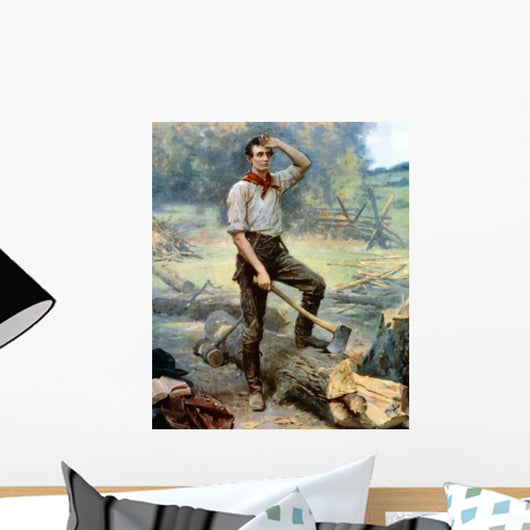 Digitally Restored Vector Painting Wall Decal Design 8