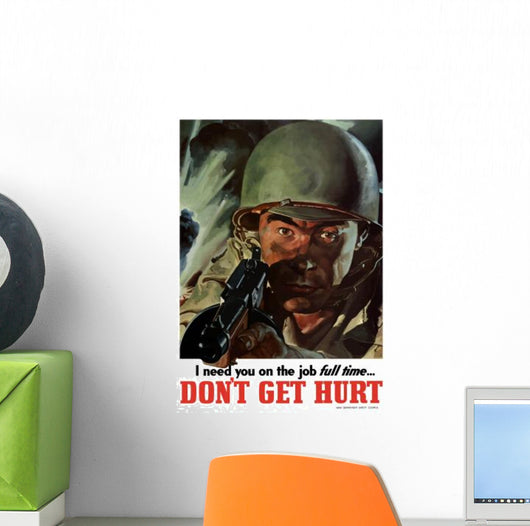 Digitally Restored War Propaganda Wall Decal Design 69
