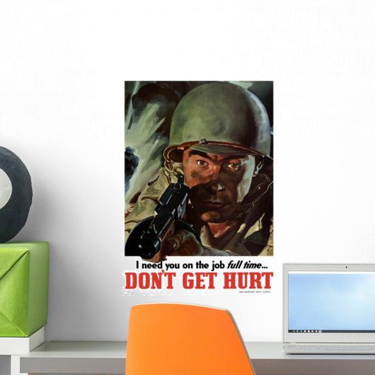 Digitally Restored War Propaganda Wall Decal Design 69