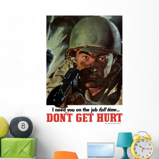 Digitally Restored War Propaganda Wall Decal Design 69