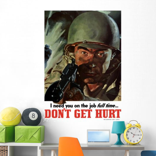 Digitally Restored War Propaganda Wall Decal Design 69