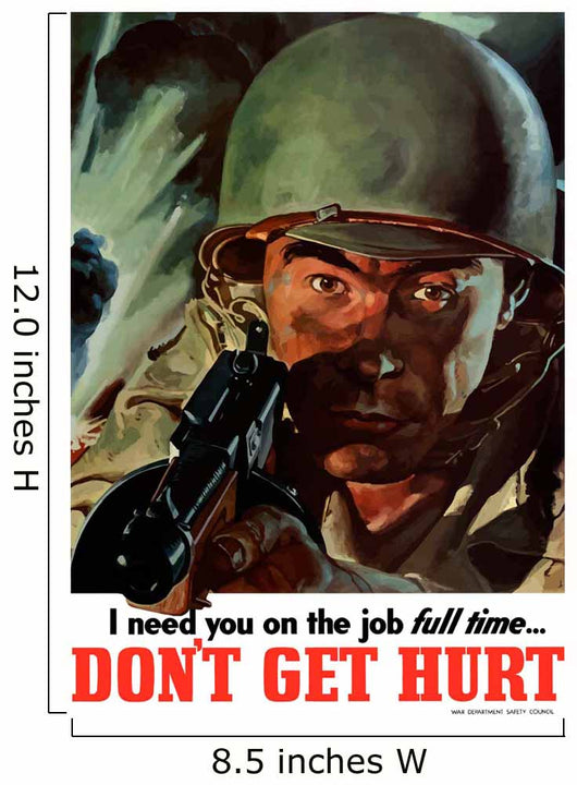 Digitally Restored War Propaganda Wall Decal Design 69