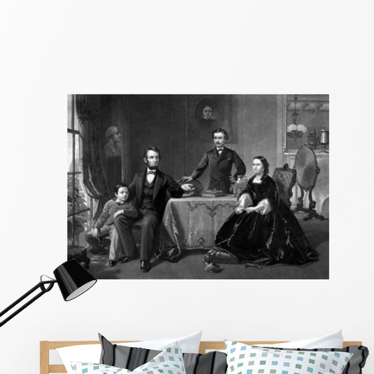 Digitally Restored Vintage Print Wall Decal Design 3