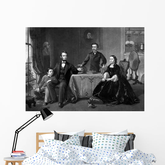 Digitally Restored Vintage Print Wall Decal Design 3