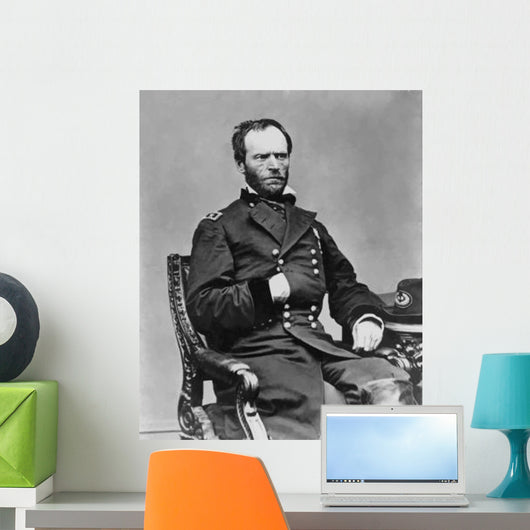 Digitally Restored Vector Portrait Wall Decal Design 3