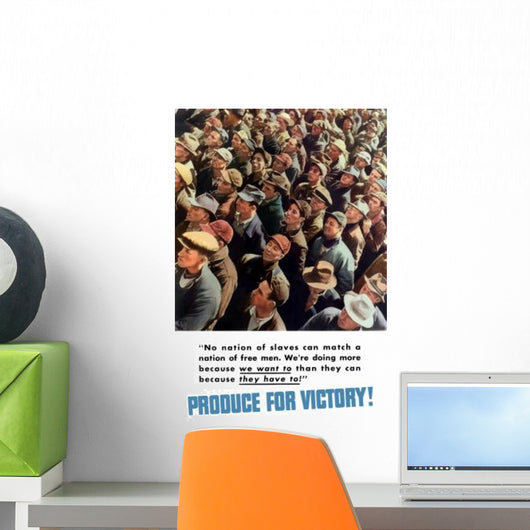Digitally Restored War Propaganda Wall Decal Design 66