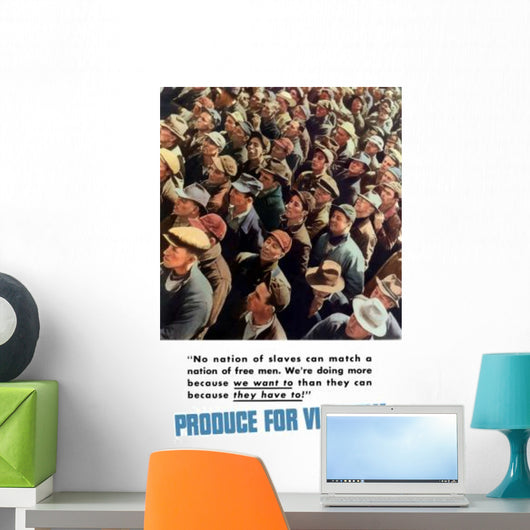 Digitally Restored War Propaganda Wall Decal Design 66