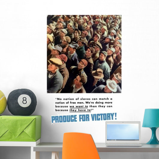 Digitally Restored War Propaganda Wall Decal Design 66