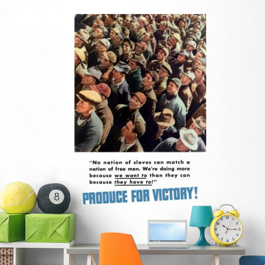 Digitally Restored War Propaganda Wall Decal Design 66