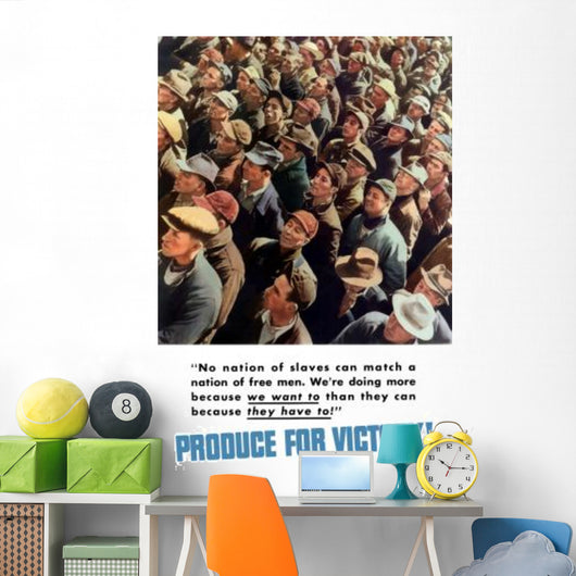Digitally Restored War Propaganda Wall Decal Design 66