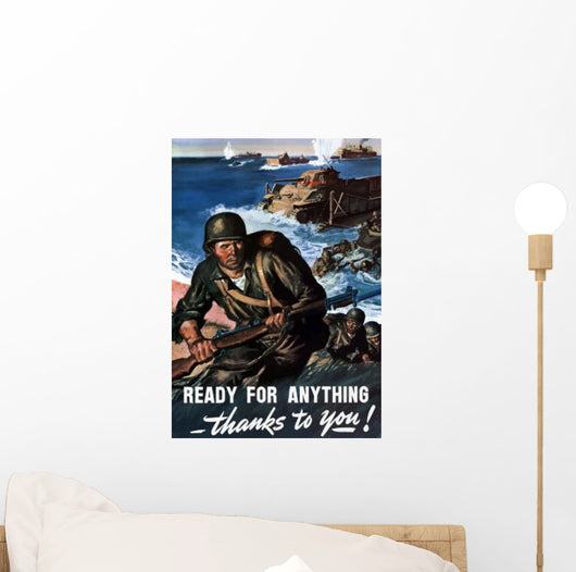 Digitally Restored War Propaganda Wall Decal Design 61