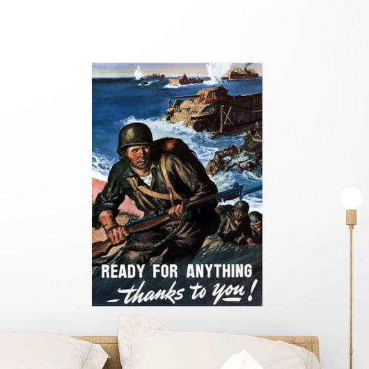 Digitally Restored War Propaganda Wall Decal Design 61