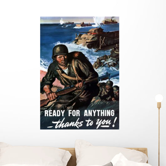 Digitally Restored War Propaganda Wall Decal Design 61