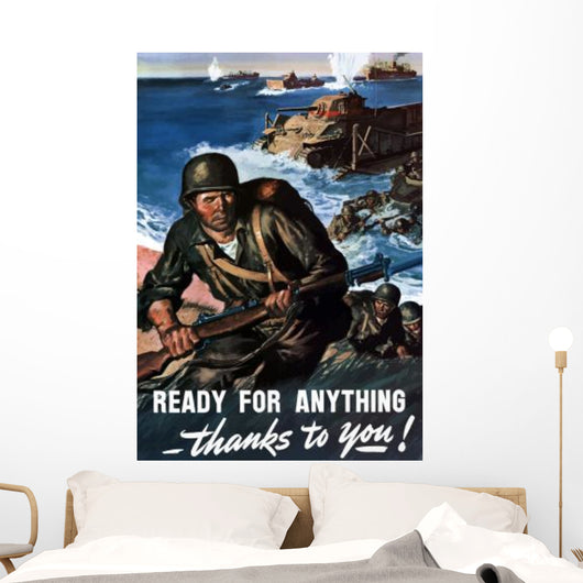Digitally Restored War Propaganda Wall Decal Design 61