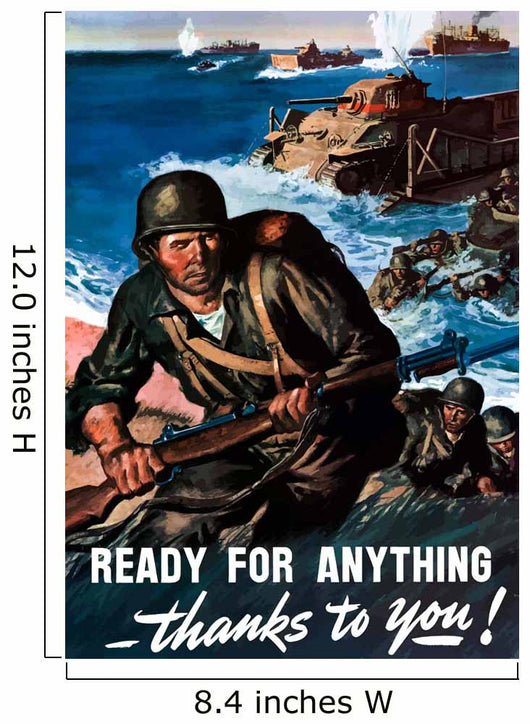 Digitally Restored War Propaganda Wall Decal Design 61