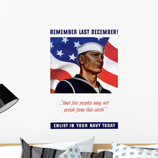 Digitally Restored War Propaganda Wall Decal Design 60
