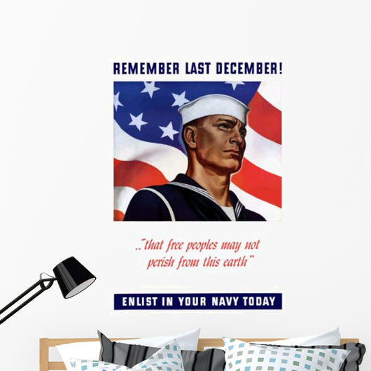 Digitally Restored War Propaganda Wall Decal Design 60