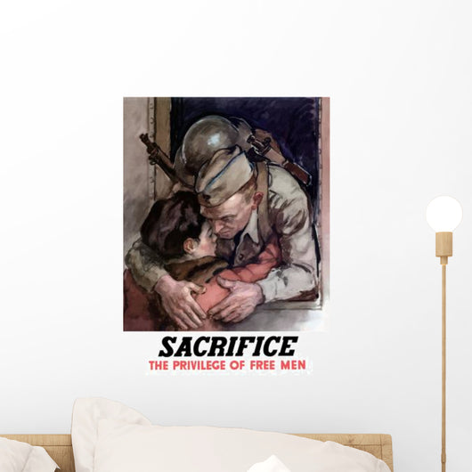 Digitally Restored War Propaganda Wall Decal Design 58