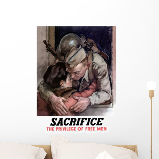 Digitally Restored War Propaganda Wall Decal Design 58