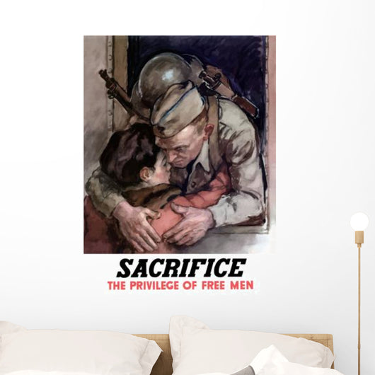 Digitally Restored War Propaganda Wall Decal Design 58