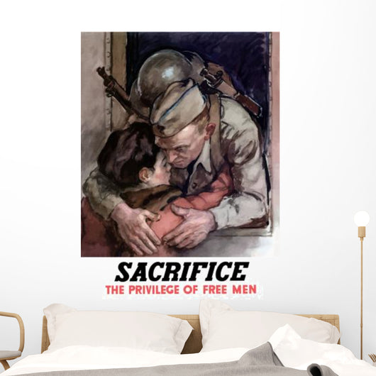 Digitally Restored War Propaganda Wall Decal Design 58