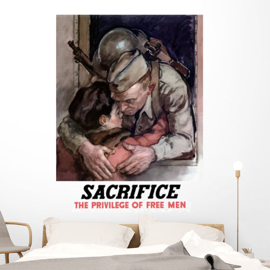 Digitally Restored War Propaganda Wall Decal Design 58