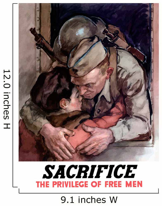 Digitally Restored War Propaganda Wall Decal Design 58