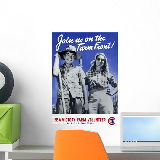 Digitally Restored War Propaganda Wall Decal Design 53
