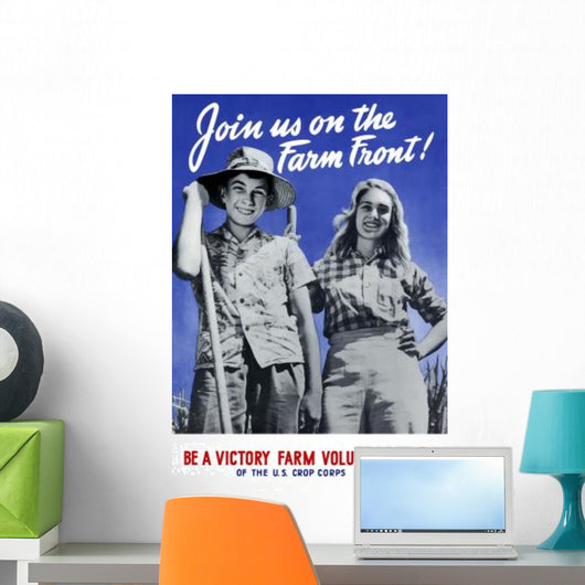 Digitally Restored War Propaganda Wall Decal Design 53