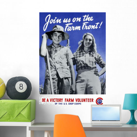 Digitally Restored War Propaganda Wall Decal Design 53
