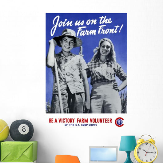 Digitally Restored War Propaganda Wall Decal Design 53