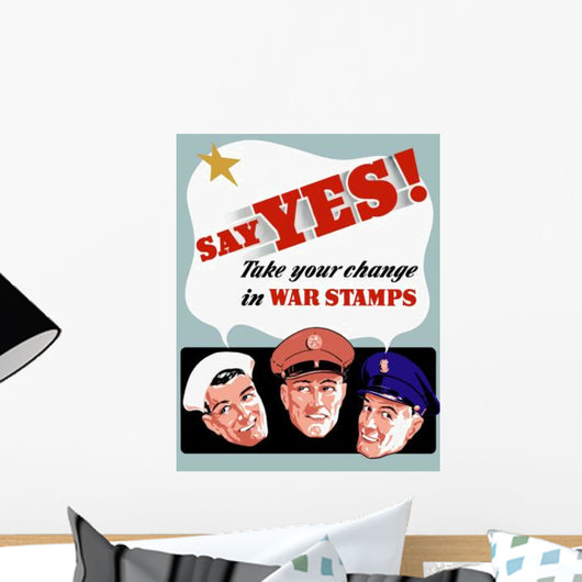 Digitally Restored War Propaganda Wall Decal Design 52