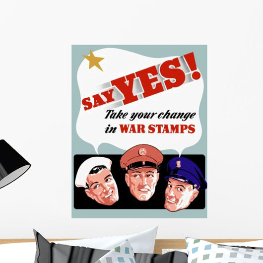 Digitally Restored War Propaganda Wall Decal Design 52