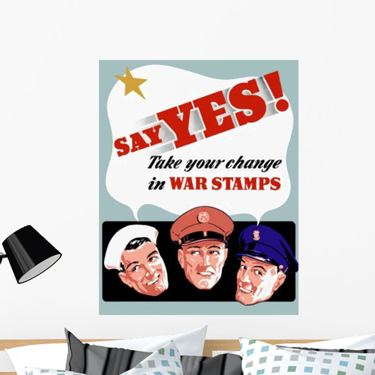 Digitally Restored War Propaganda Wall Decal Design 52
