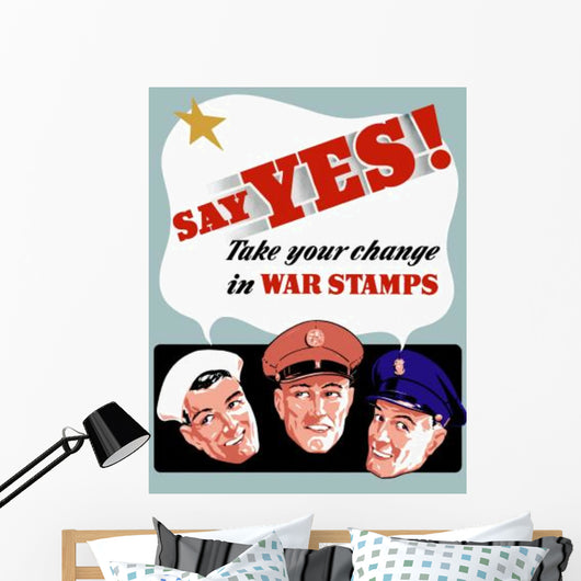 Digitally Restored War Propaganda Wall Decal Design 52