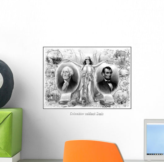 Digitally Restored American History Wall Decal Design 2