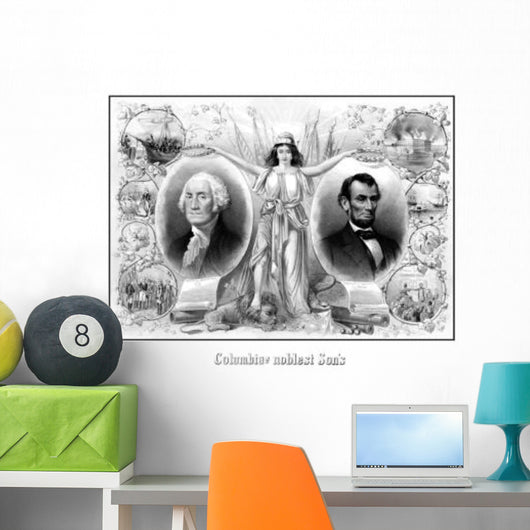 Digitally Restored American History Wall Decal Design 2