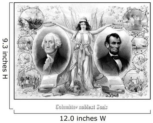 Digitally Restored American History Wall Decal Design 2