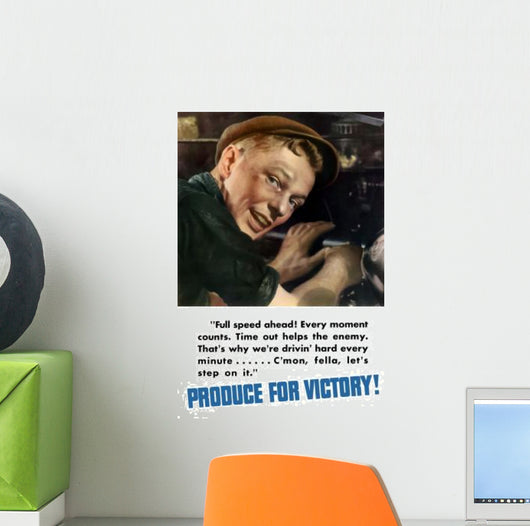Digitally Restored War Propaganda Wall Decal Design 50