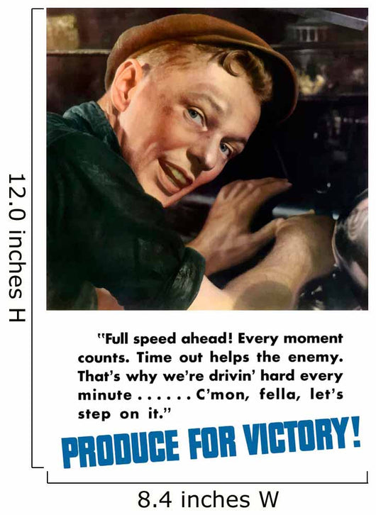 Digitally Restored War Propaganda Wall Decal Design 50