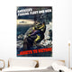 Digitally Restored War Propaganda Wall Decal Design 47