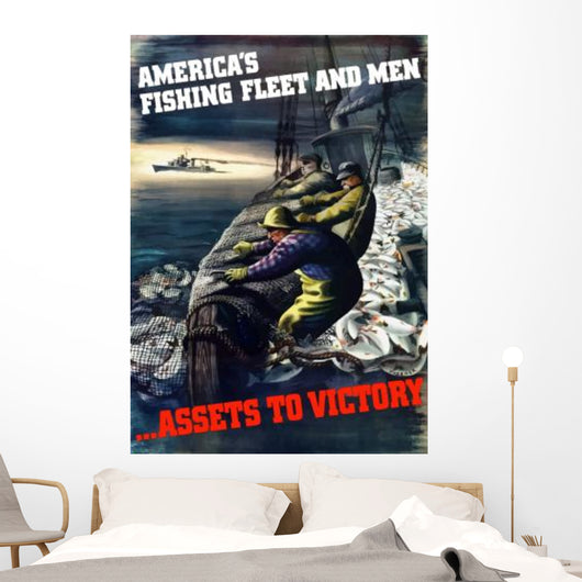 Digitally Restored War Propaganda Wall Decal Design 47