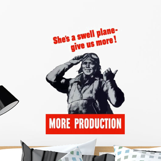 Digitally Restored War Propaganda Wall Decal Design 41