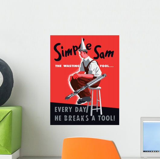 Digitally Restored War Propaganda Wall Decal Design 40