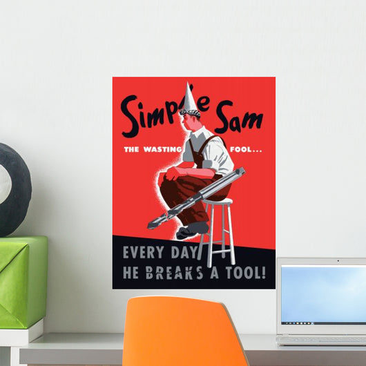 Digitally Restored War Propaganda Wall Decal Design 40